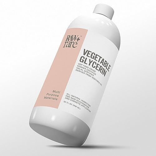 Glycérine végétale/glycérine (946,4 ml), naturel pur USP de qualité alimentaire/cosmétique, pour la peau, les cheveux, l'artisanat, l'huile de base de savon – Casher, Halal et pharmaceutique pour par