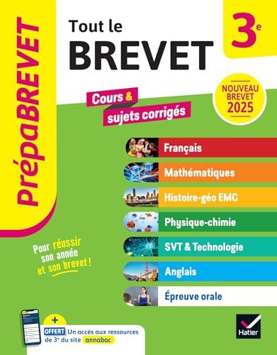 Prépabrevet - Tout le brevet 2025 - 3e (toutes les matières): tout-en-un pour réussir sa 3e et son brevet