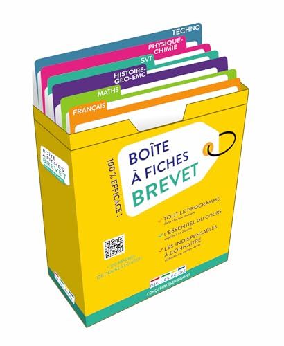 Boîte à fiches Brevet: 180 fiches pour réussir !