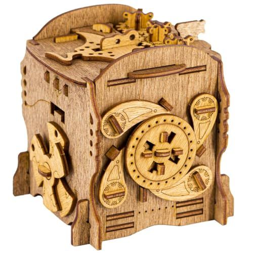 iDventure Cluebox - Nautilus du Capitaine Nemo - Puzzle Escape Room en Bois 3D avec Mécanismes Secrets – Expérience Unique pour Amateurs de Casse-tête et Aventures, Cadeau Original et Défi Captivant