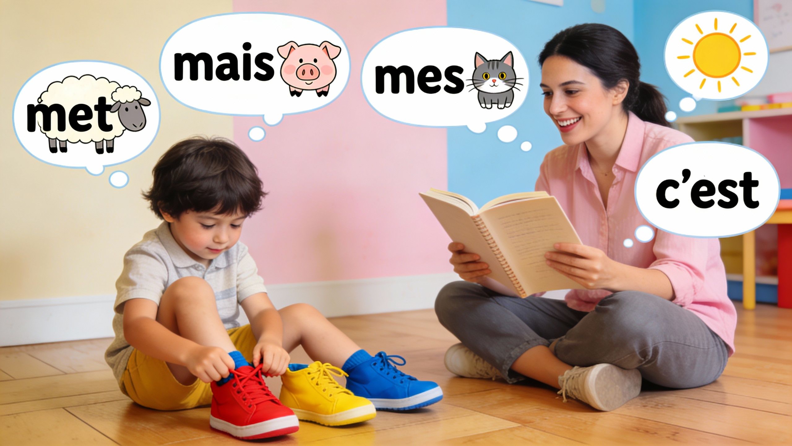 Homophones de je mets mes chaussures : pièges et solutions
