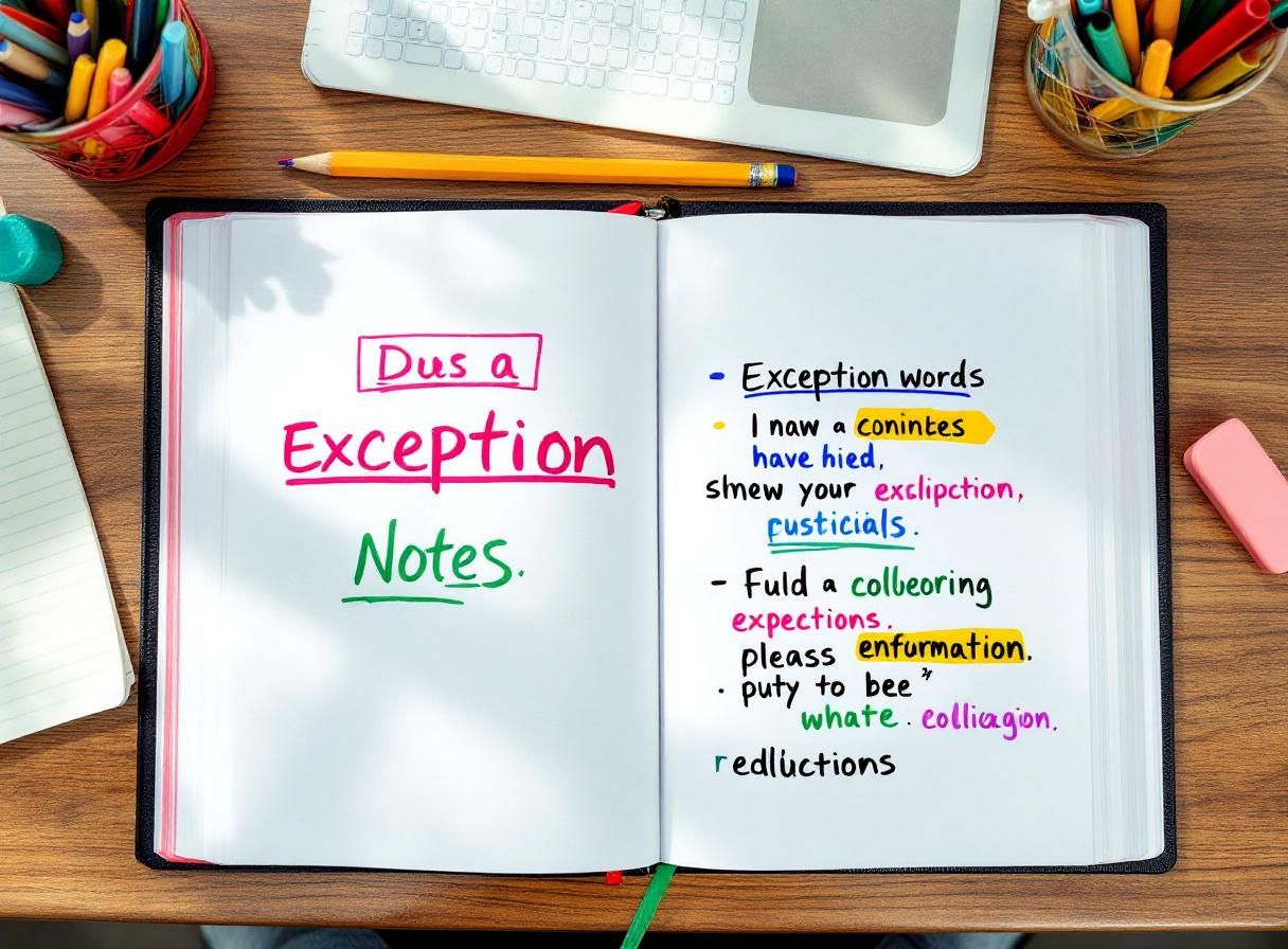 Exercice d’orthographe sur les exceptions : comment ne plus se tromper ?