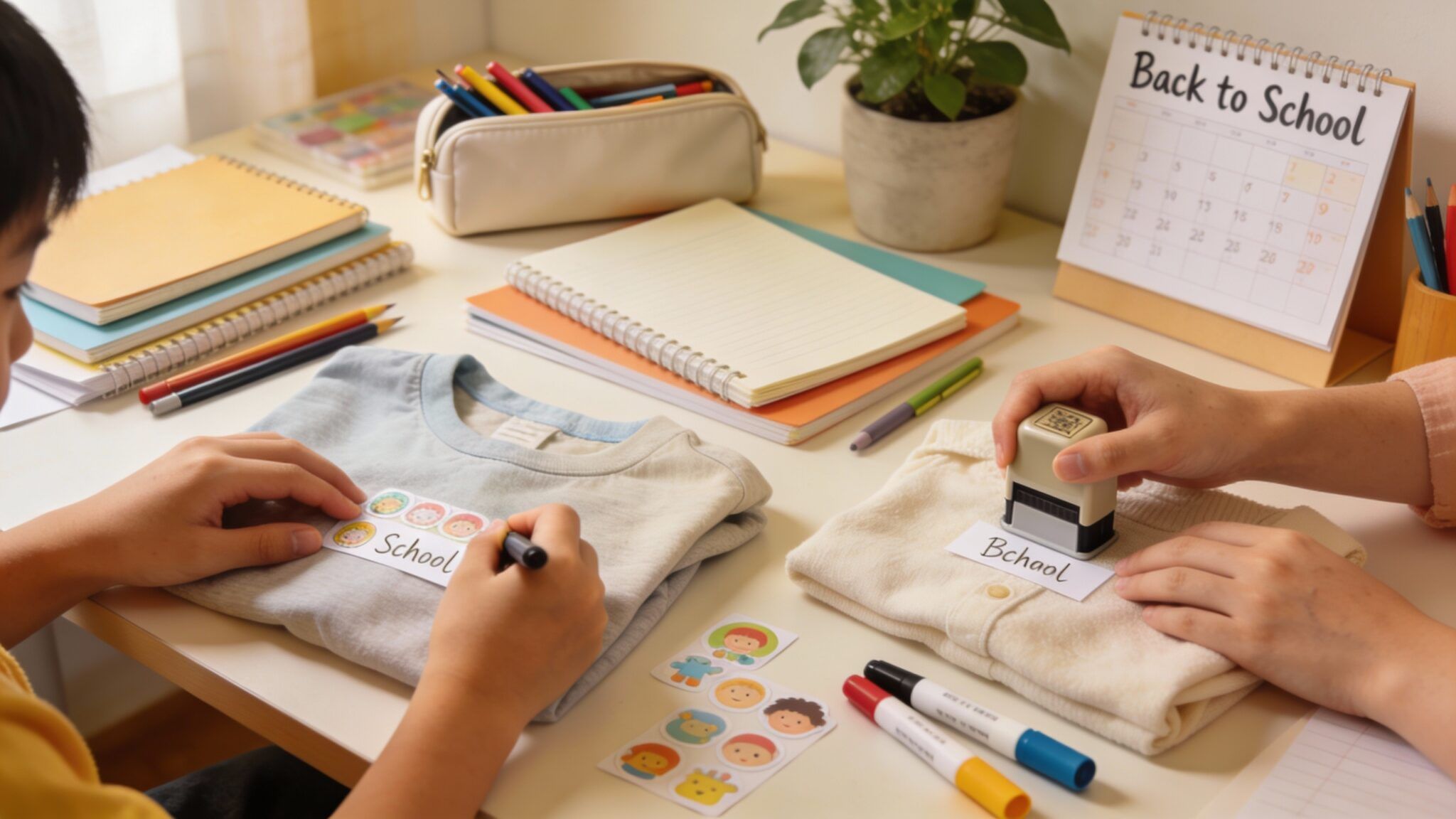 Comment marquer les affaires des enfants pour l’école