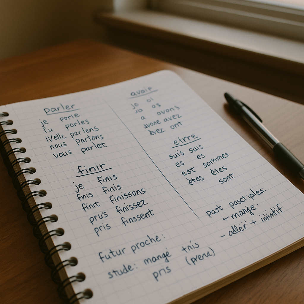 Acquérir conjugaison : les formes utiles sans tout mémoriser