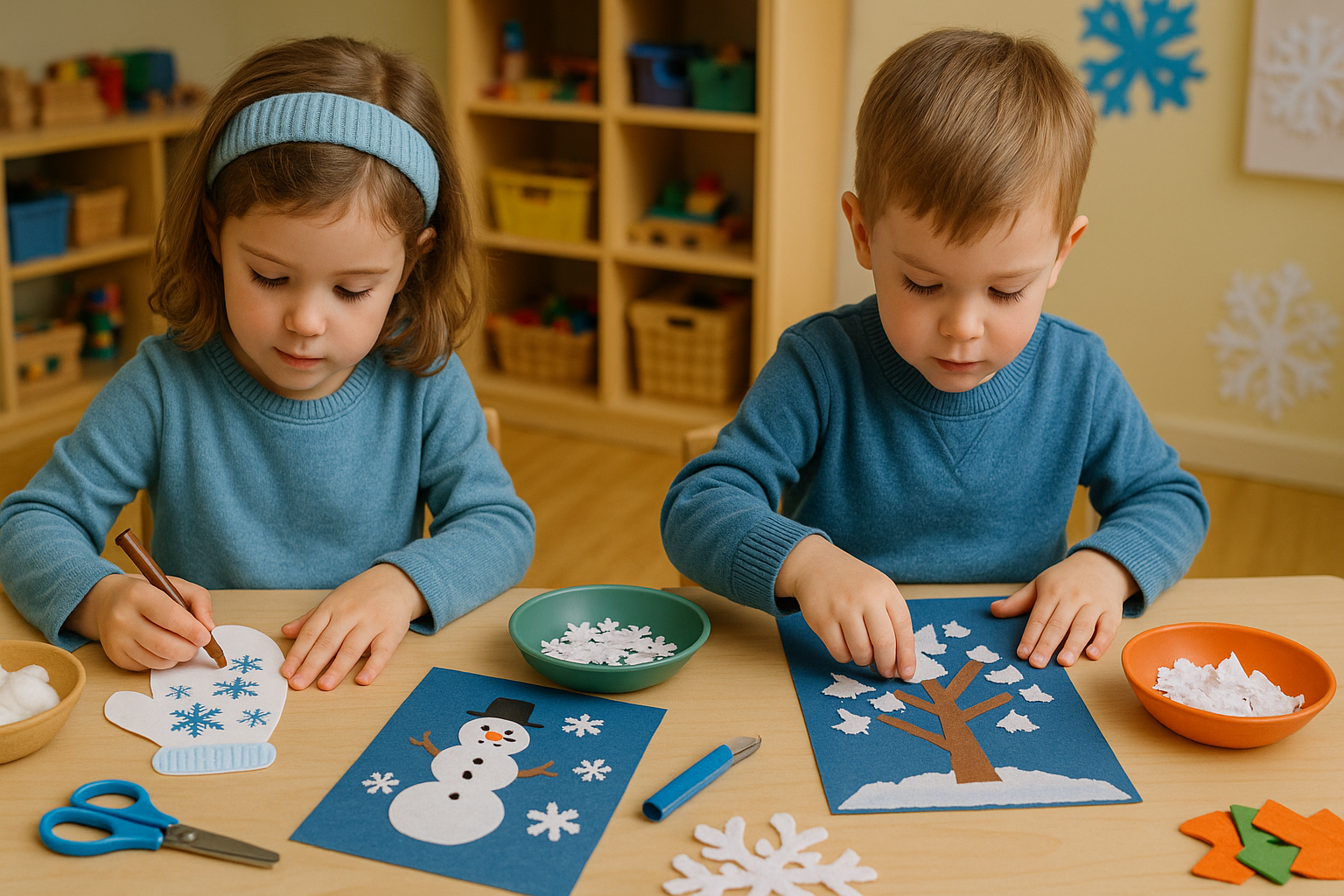 Activités manuelles enfants : idées d'hiver pour la maternelle