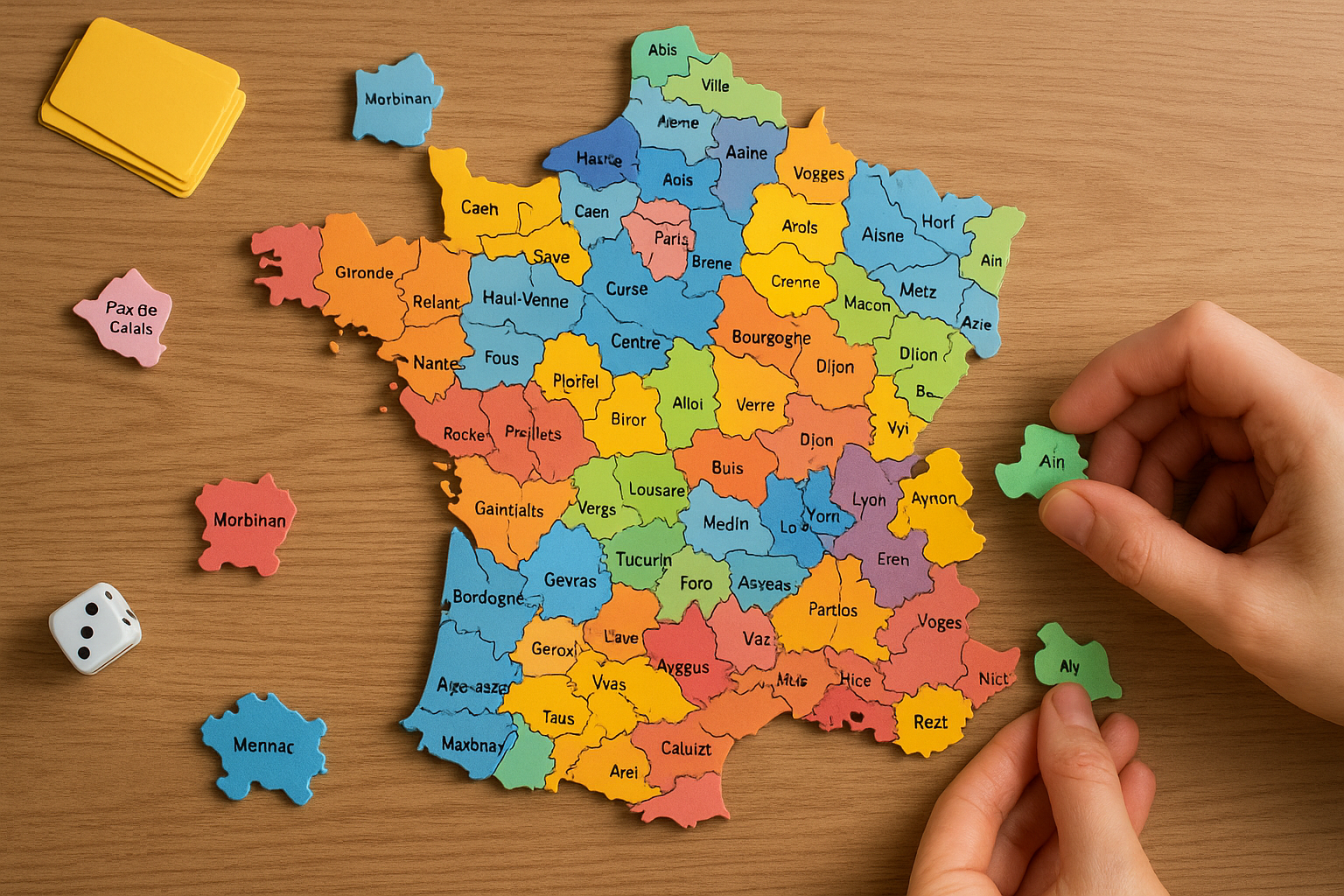 Apprendre et découvrir les départements français grâce au jeu