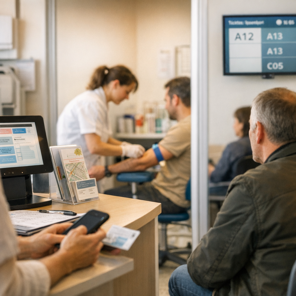 Coordonnées, horaires et prélèvements : la méthode simple pour éviter l’attente