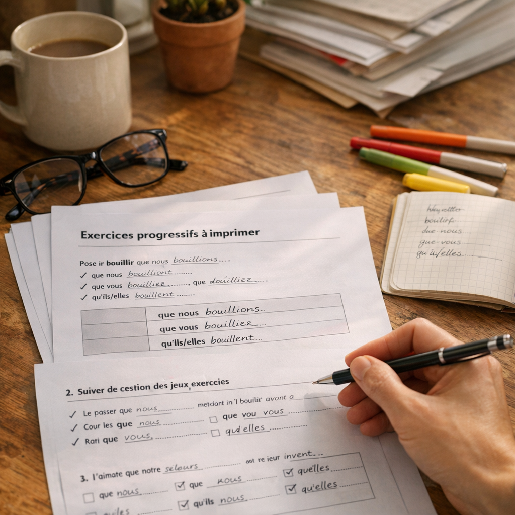 Exercices progressifs à imprimer