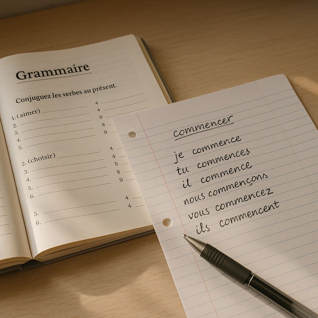 Commencer conjugaison : règle simple pour ne plus hésiter