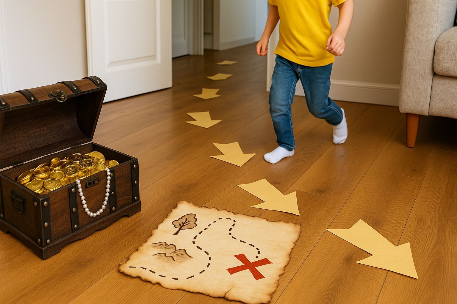 Comment organiser une chasse au trésor à la maison (ou en appartement) ?