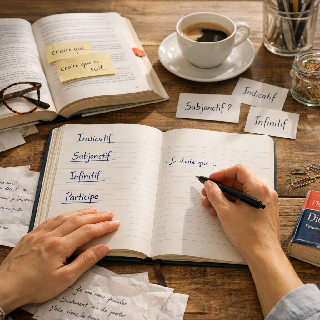 Méthode pas à pas&nbsp;: choisir entre indicatif, subjonctif, infinitif ou participe