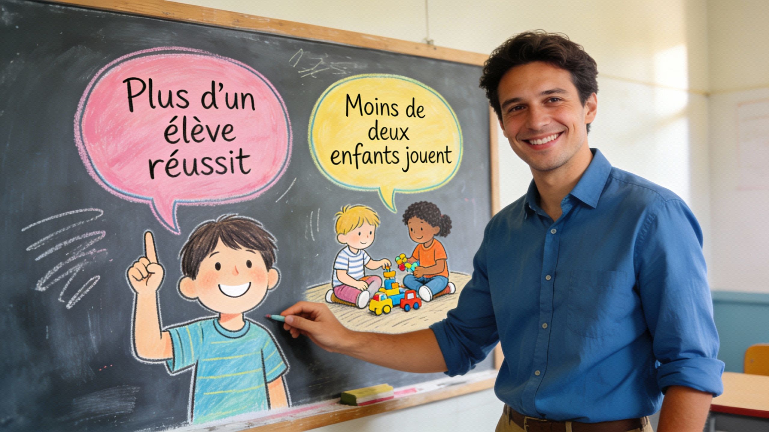 Accord du verbe avec plus d’un et moins de deux