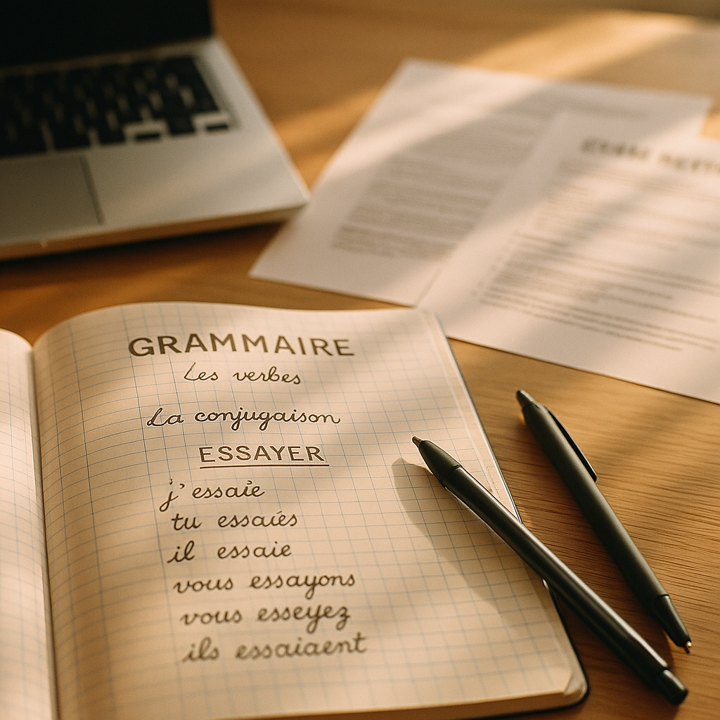 Essayer conjugaison : j’essaie ou j’essaye ?