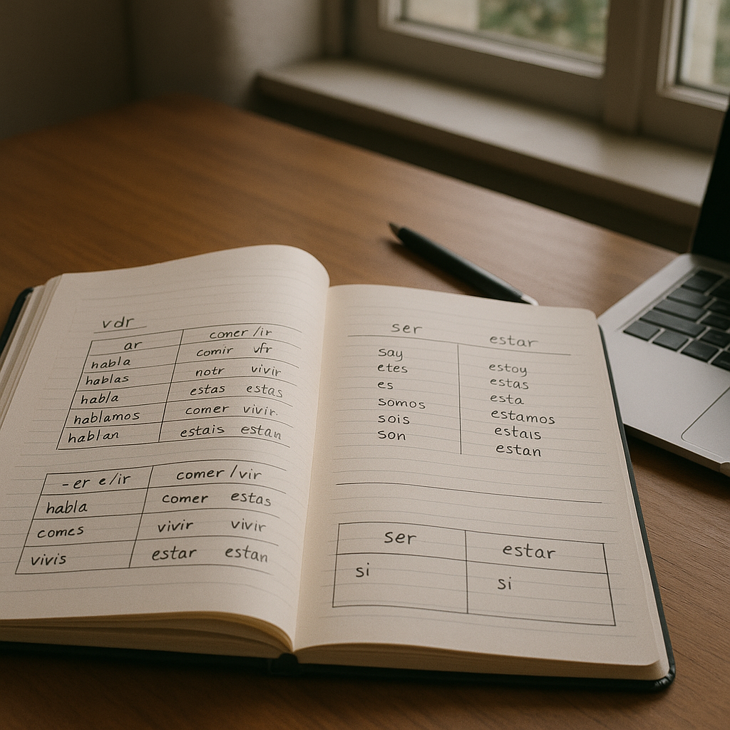 Estar conjugaison : le tableau utile pour réviser vite