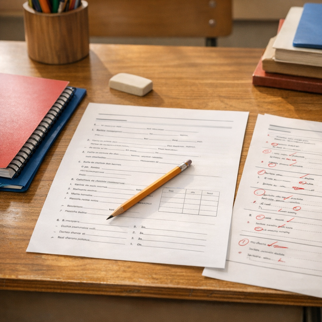 Un exercice de Conjugaison CM1 permet de réviser seul