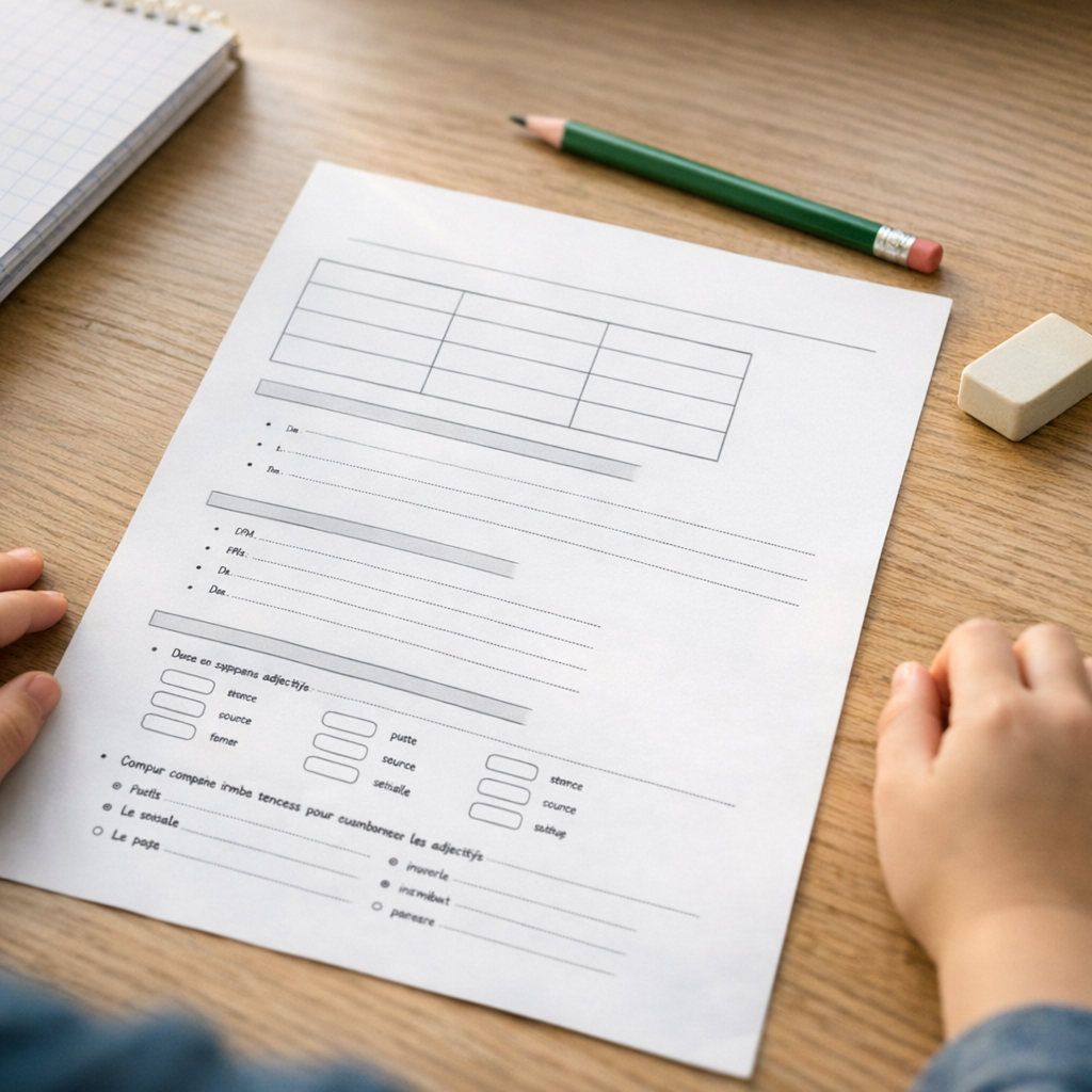 Comment réussir les Exercices sur l’Adjectif en CE2 ?