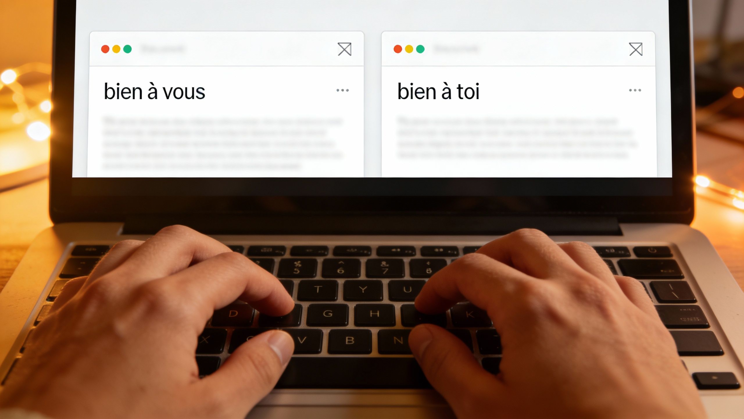 Bien écrire « bien à vous » ou « bien à toi »
