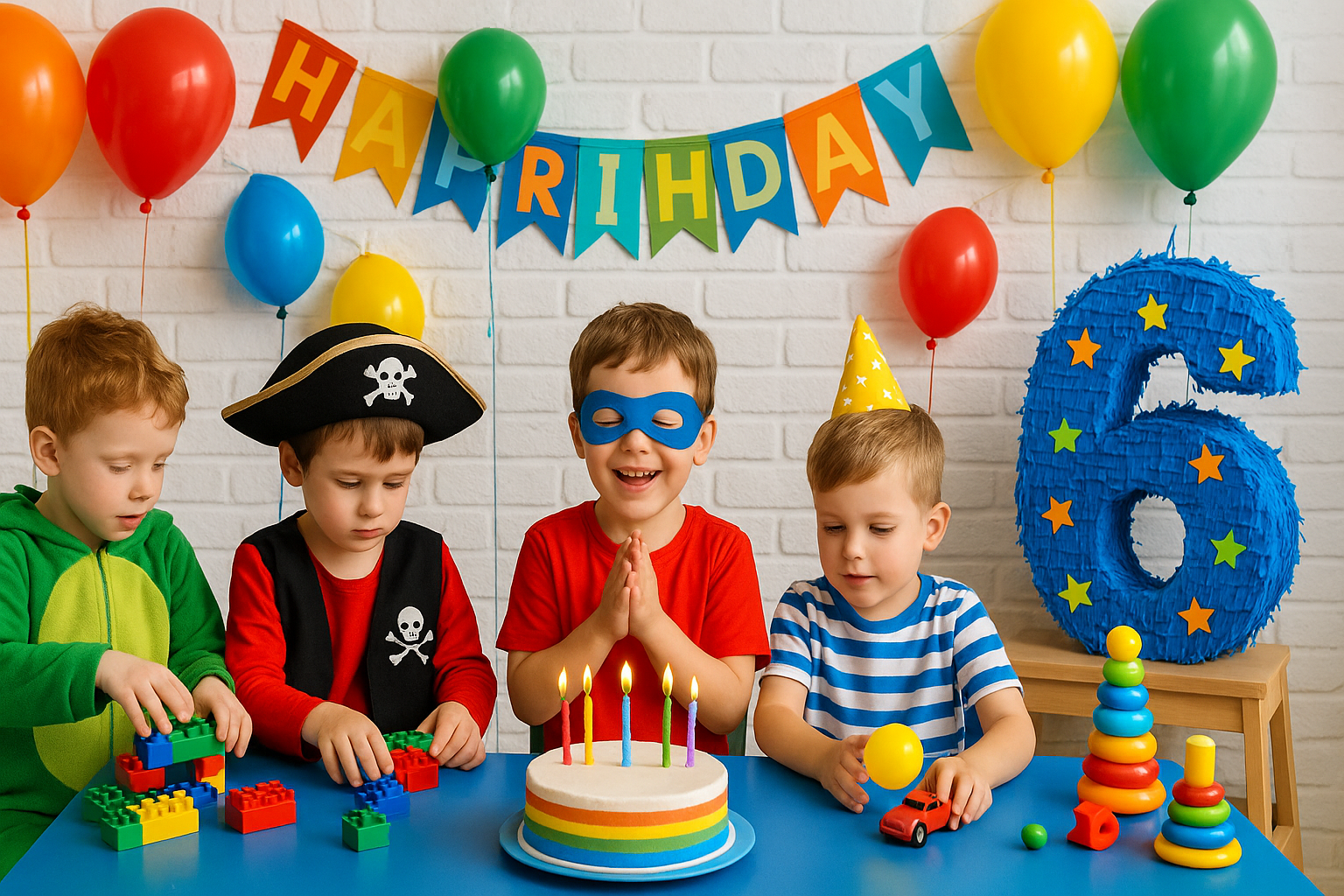 Idées de thèmes et activités pour un anniversaire de garçon de 6 ans
