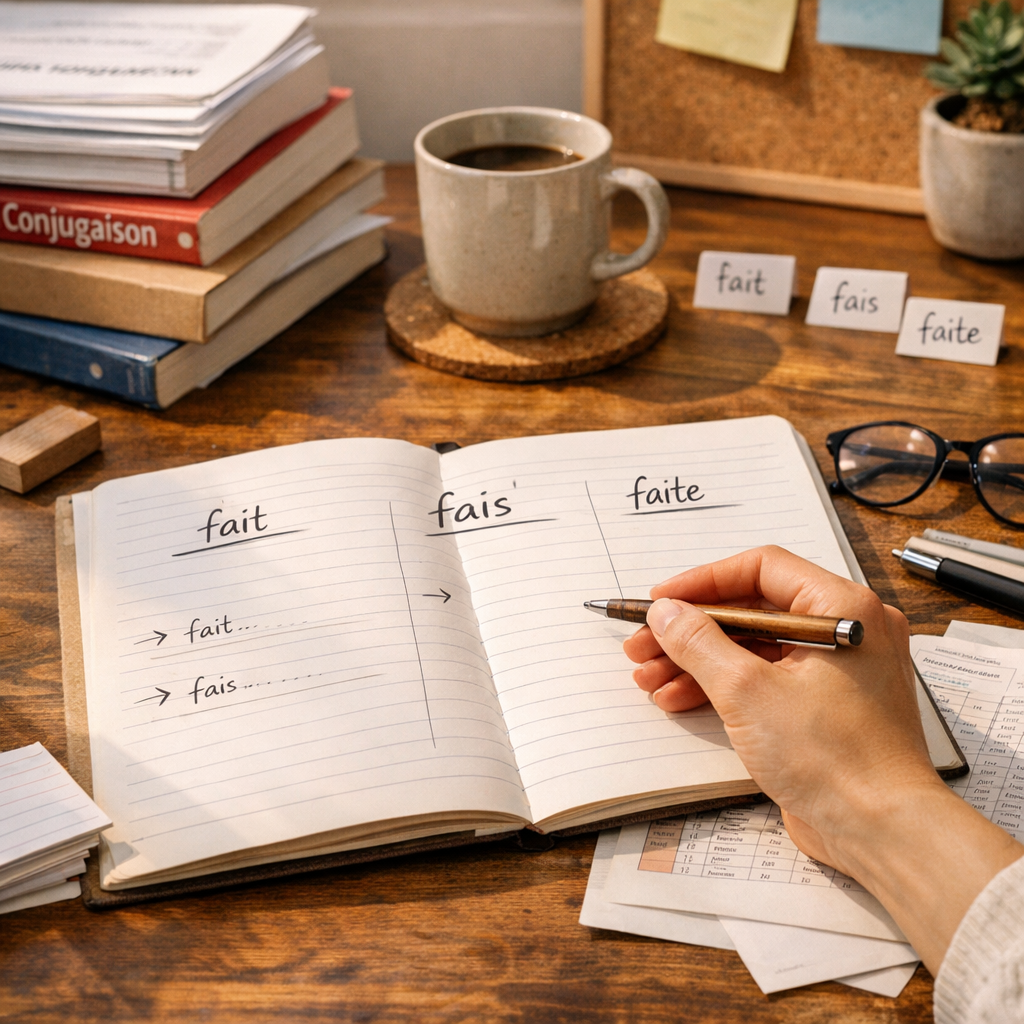 Méthode pas à pas : choisir entre « fait », « fais » et « faite »